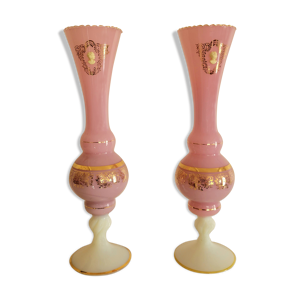 paire de vases en opaline