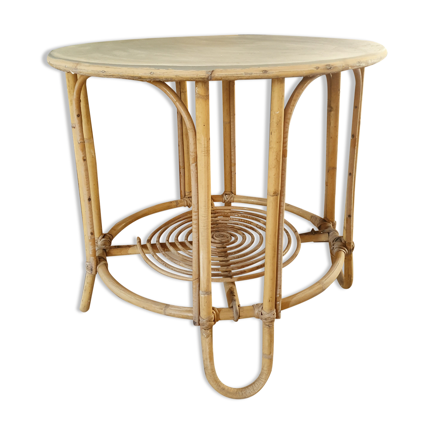 Rattan coffee table