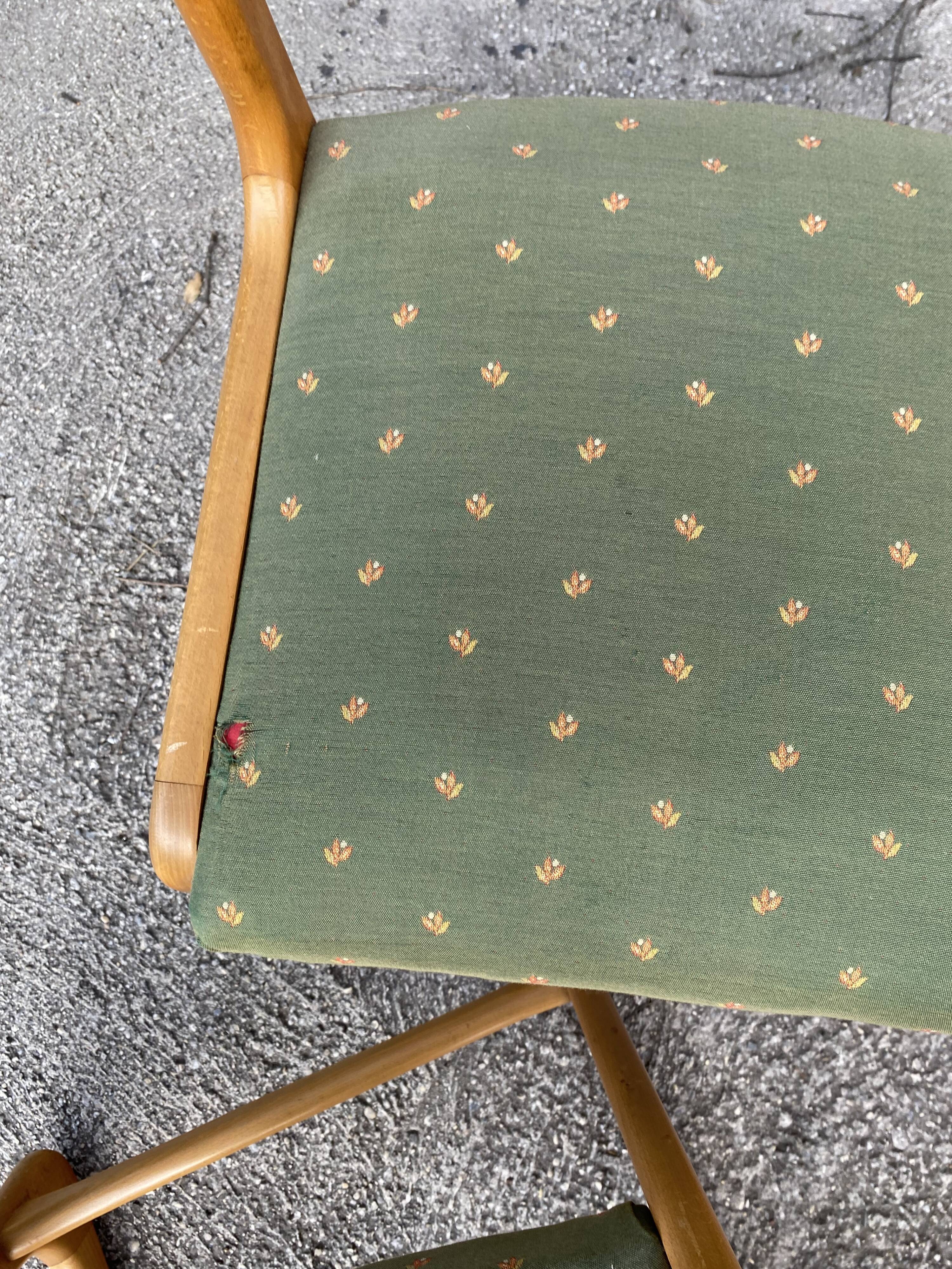 4 Baumann sleigh chairs