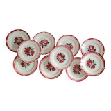 Service of 10 plates in Digoin earthenware