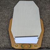 Miroir Octogonal biseauté Art Déco, Teck, 131cm