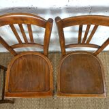 Set of 4 mismatched vintage bistro chairs