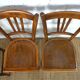 Ensemble de 4 chaises de bistrot vintage dépareillées