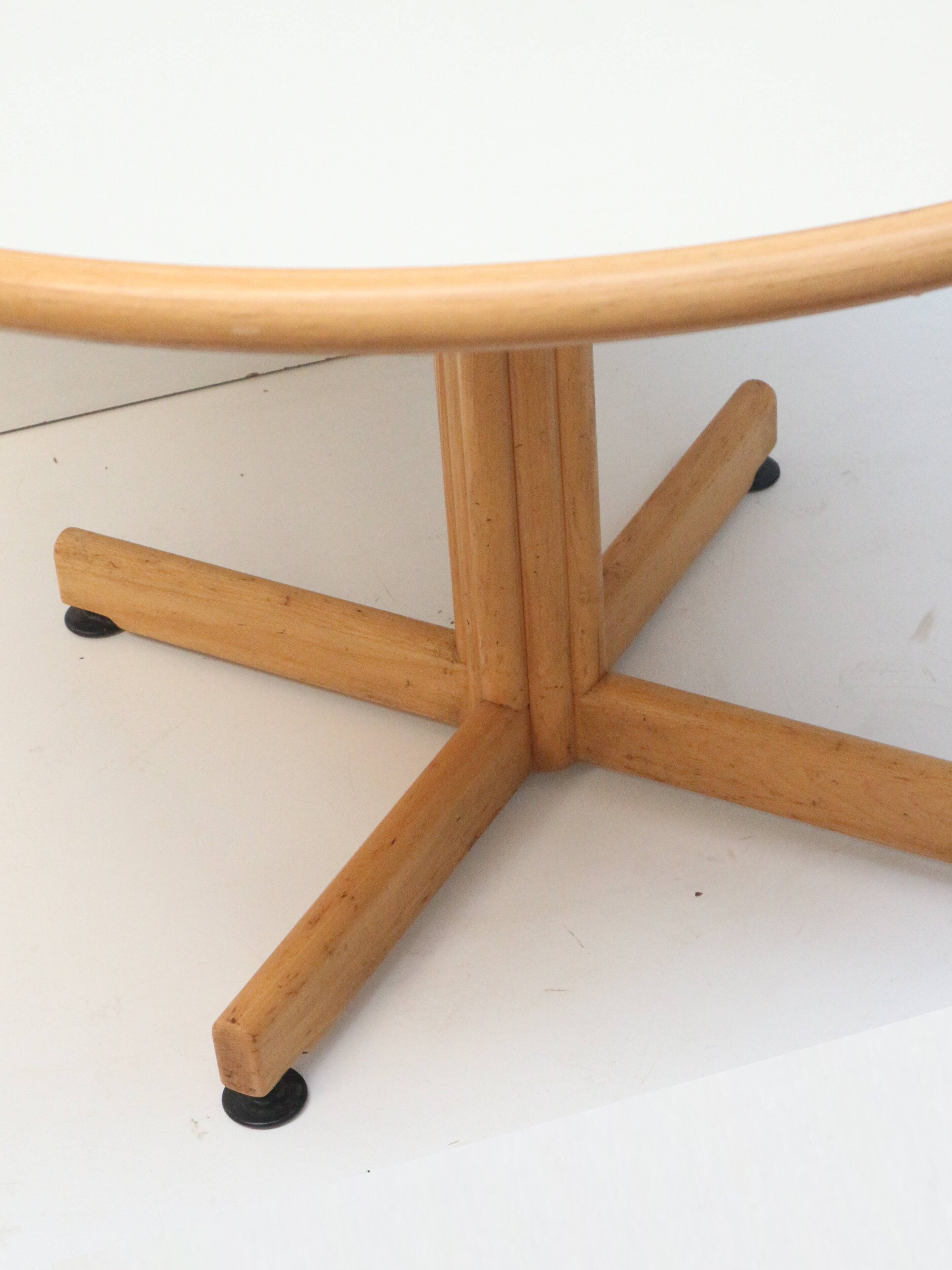 4x Vintage round dining table by Bruno Rey for Kusch and Co from the 1970s