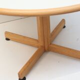 4x Vintage round dining table by Bruno Rey for Kusch and Co from the 1970s