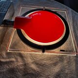 Pair of red Keplero model wall lights, design by chiaramonte
