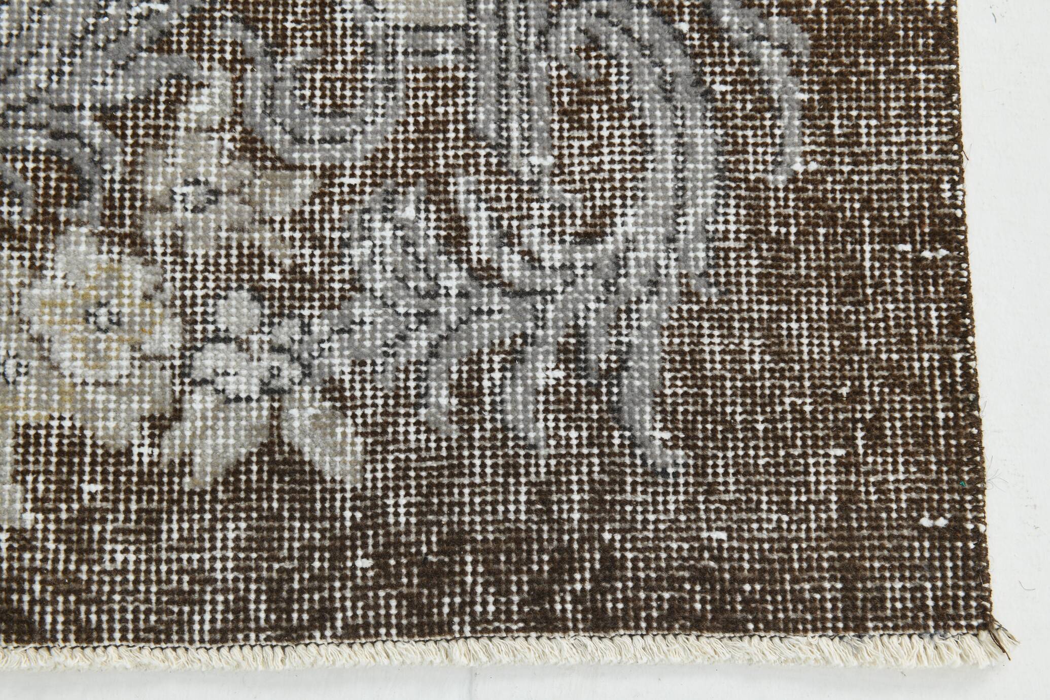 Gray & Brown Classic Turkish Rug, 176x294Cm