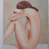 Female nude oil on canvas