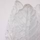 Set of 2 Florence, elegant Murano wall light transparent leaves, 1970