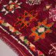 Tapis marocain bourgogne 177 x 261 cm - Tapis berbère vintage - Tapis en laine fait main