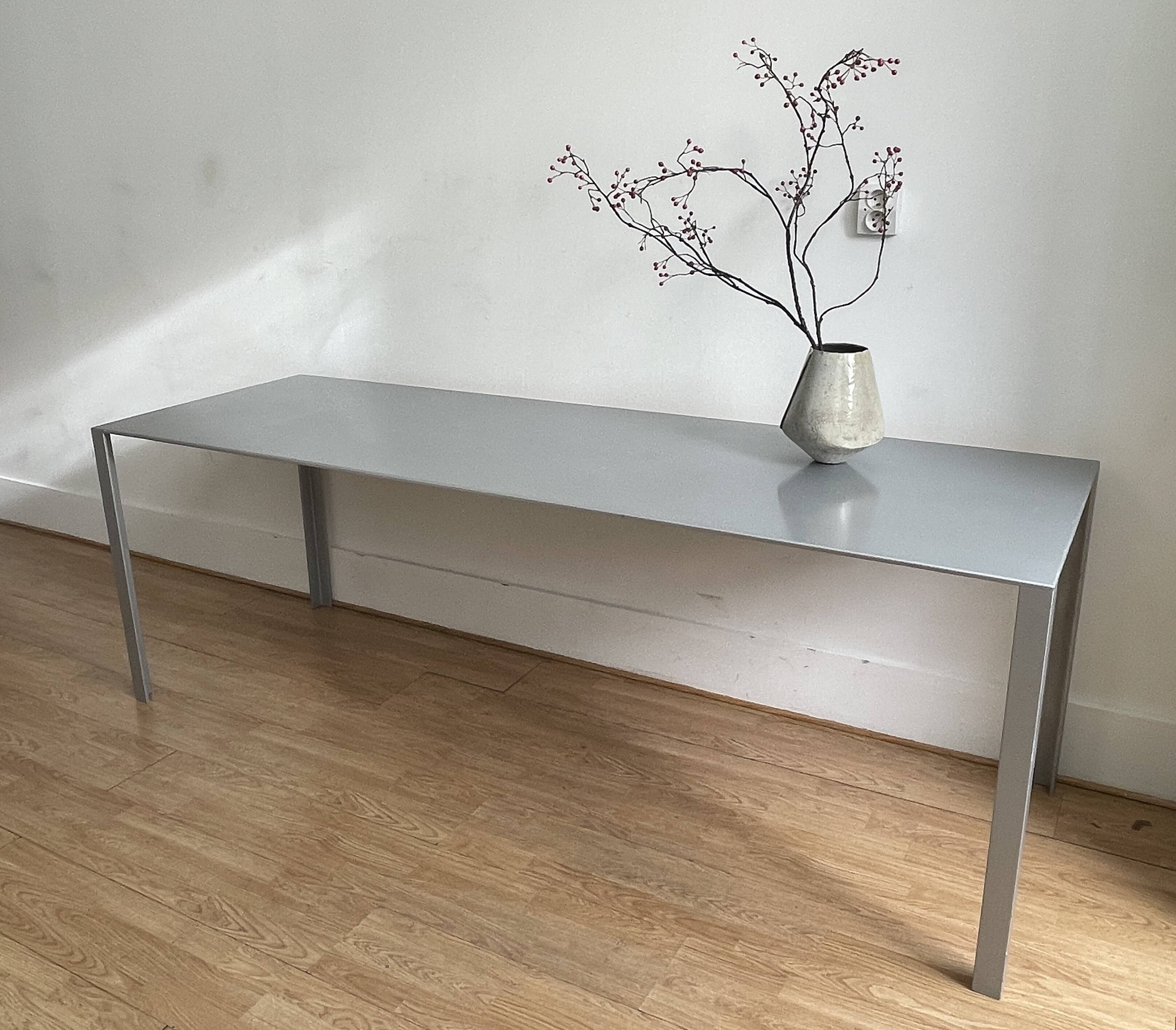 Table "LESS", 1994, designed by Jean Nouvel, for office or domestic use.