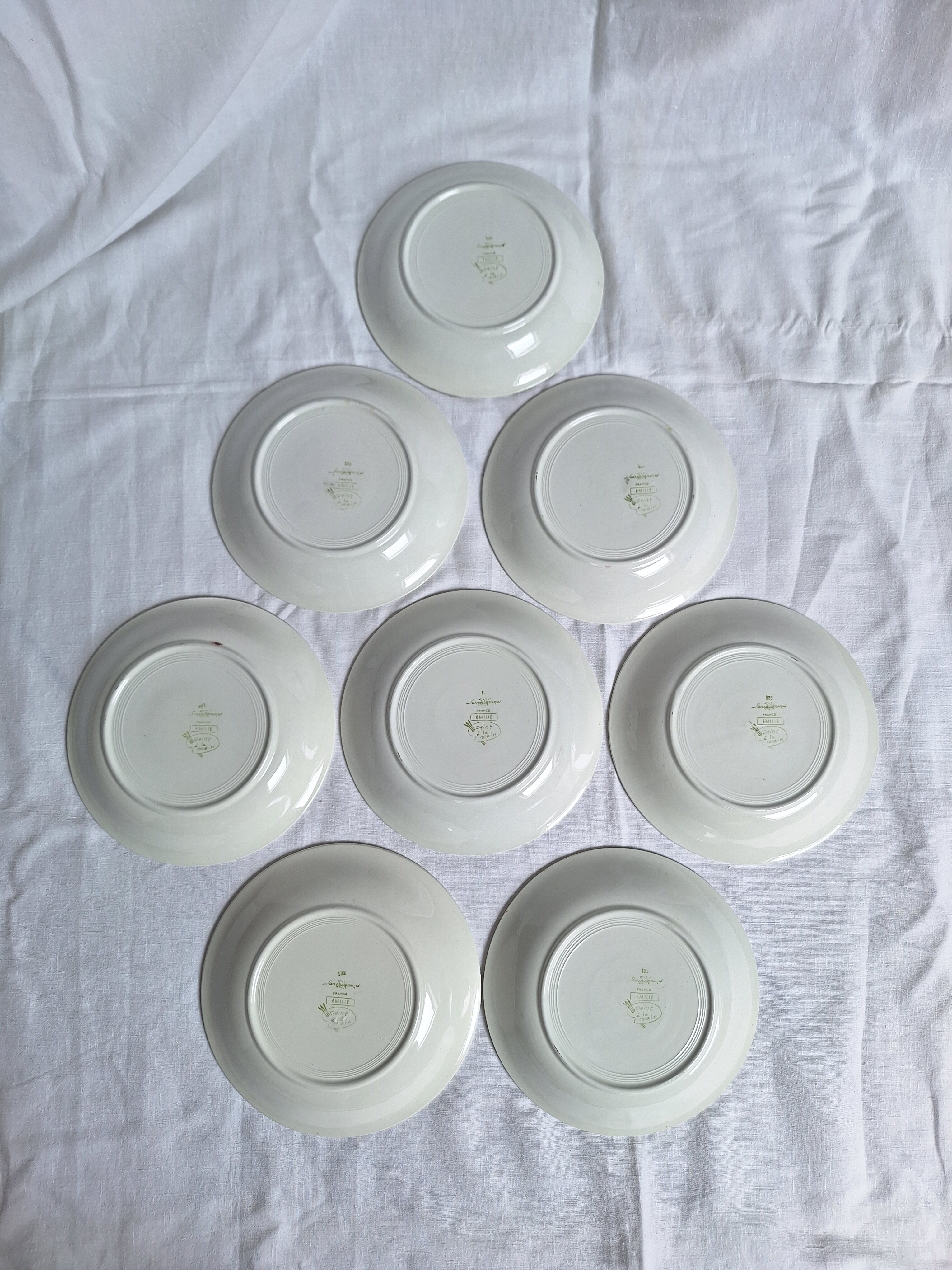Assiette Sarreguemines vintage