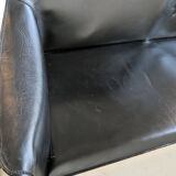 Italian designer leather bench, Enrico Pellizzoni