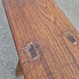 Solid oak bench