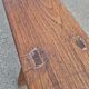 Solid oak bench