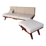 František jiràk sofa bed by tatra, vintage czech 1960s