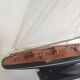Large classic wooden pond sailboat model - Marine decor