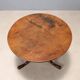 Petite table ancienne en noyer à plateau rond, Royaume-Uni, XIXe siècle