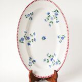 Oval platter from Sarreguemines, Gilbert pattern, early 20th century