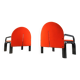 Pair of Gae Aulenti '54 L' Armchairs for Knoll International, 1970s