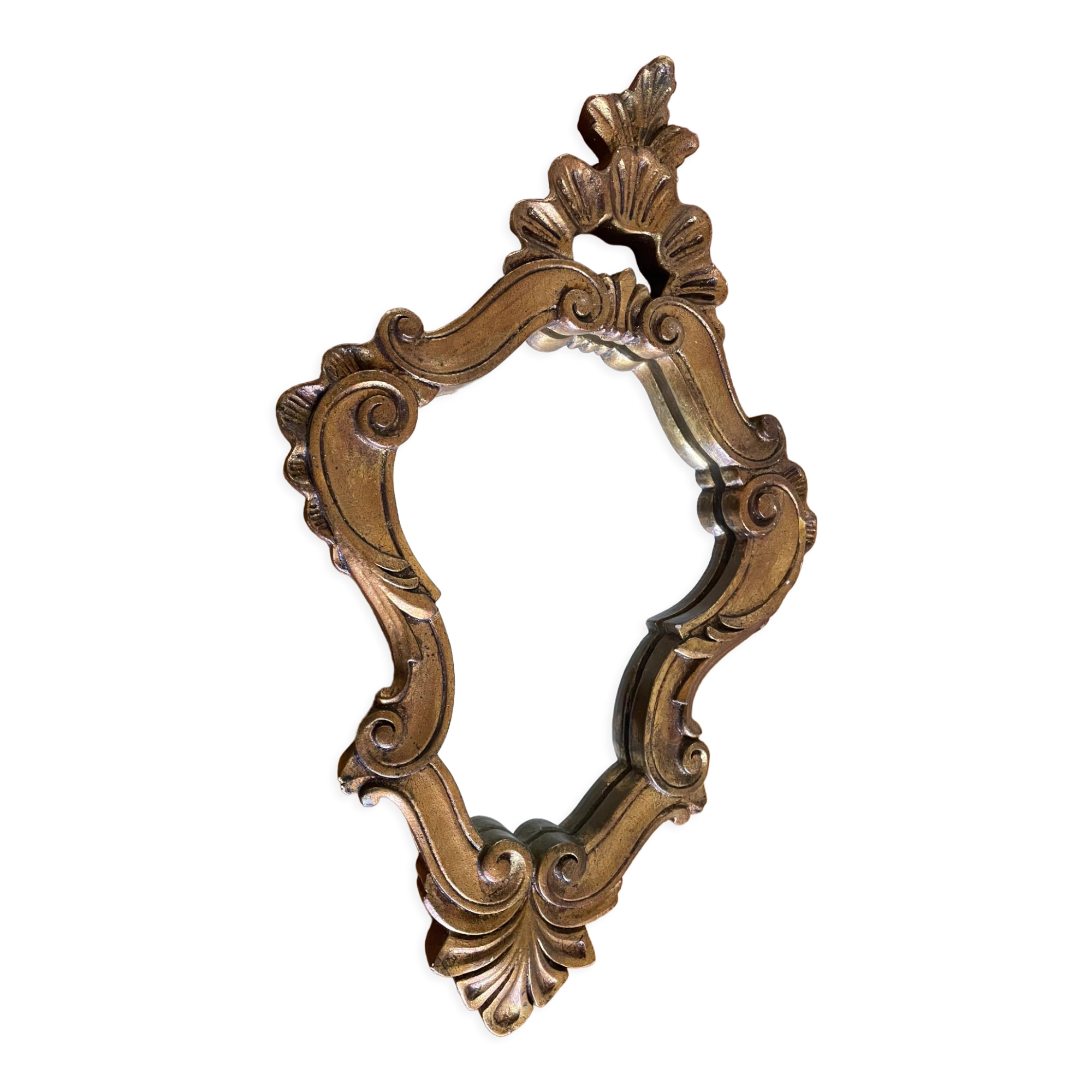 Golden mirror 28x44cm