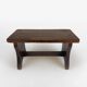 Small old wooden bench or footstool