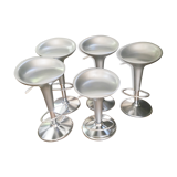 Set de 5 tabourets de bar " Bombo" dessiné par Stefano Giovannoni pour Magis