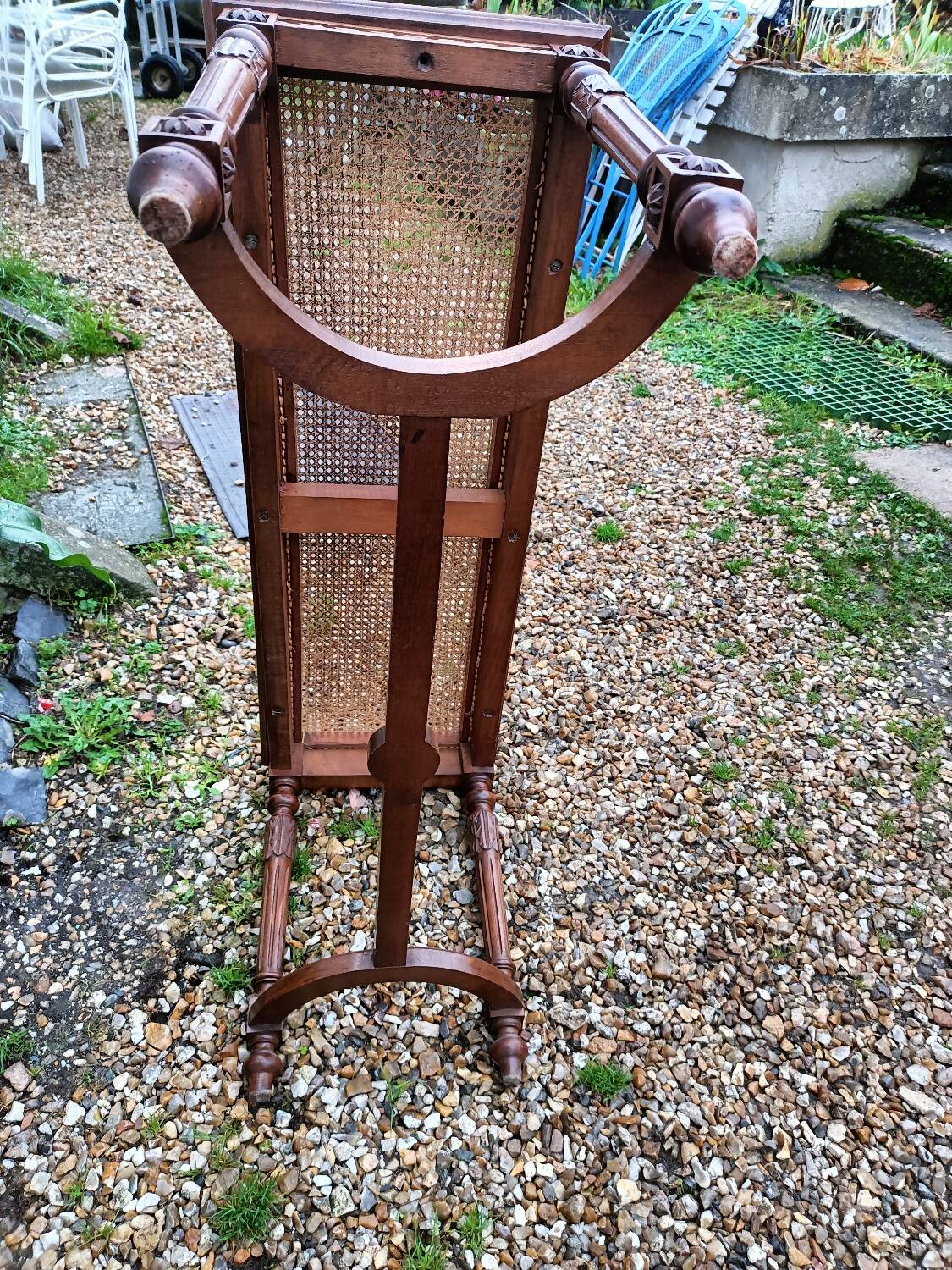 Antique Louis XVI style piano bench