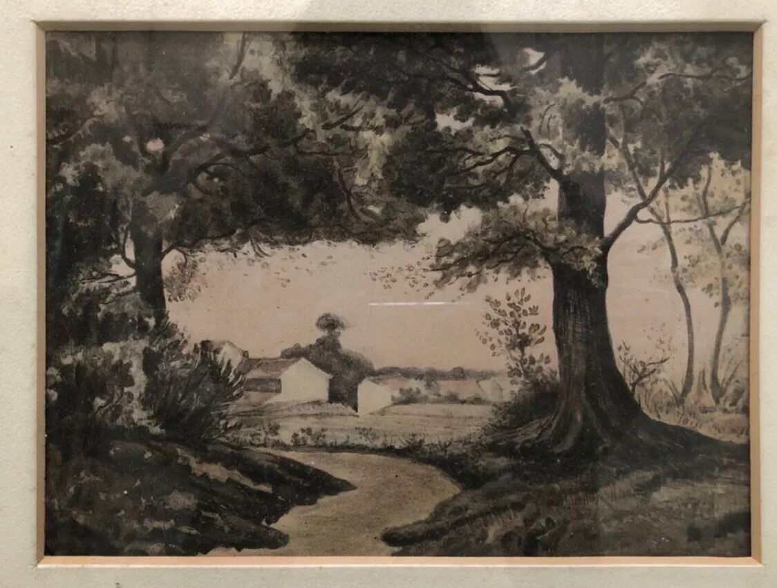 Painting drawing landscape campaign XXth