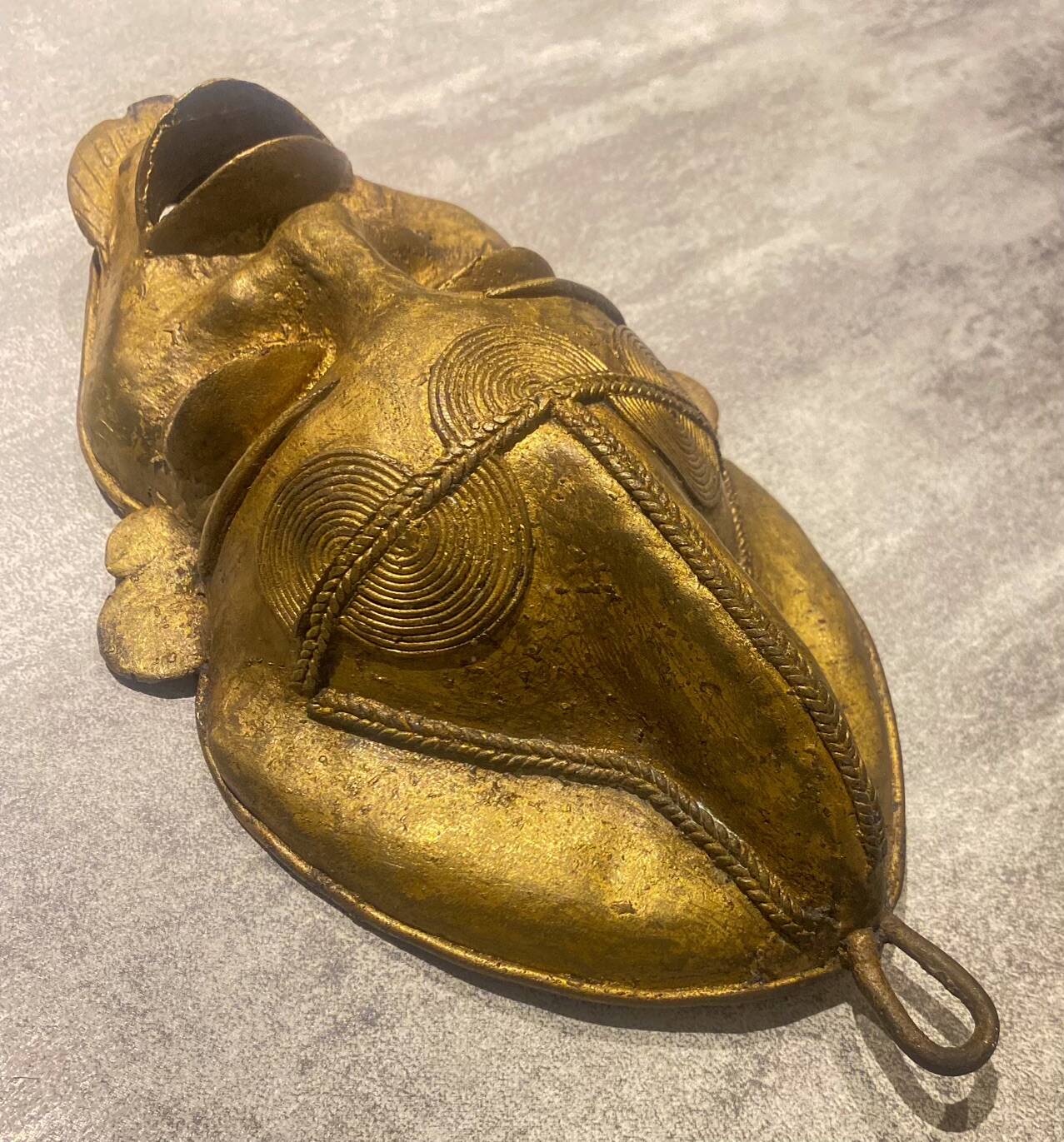 African Bronze Mask, Tribal