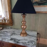 Lampe en bois doré années  70/80