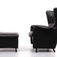 De Sede DS 23 Lounge Wing Chair and Ottoman, 1980s