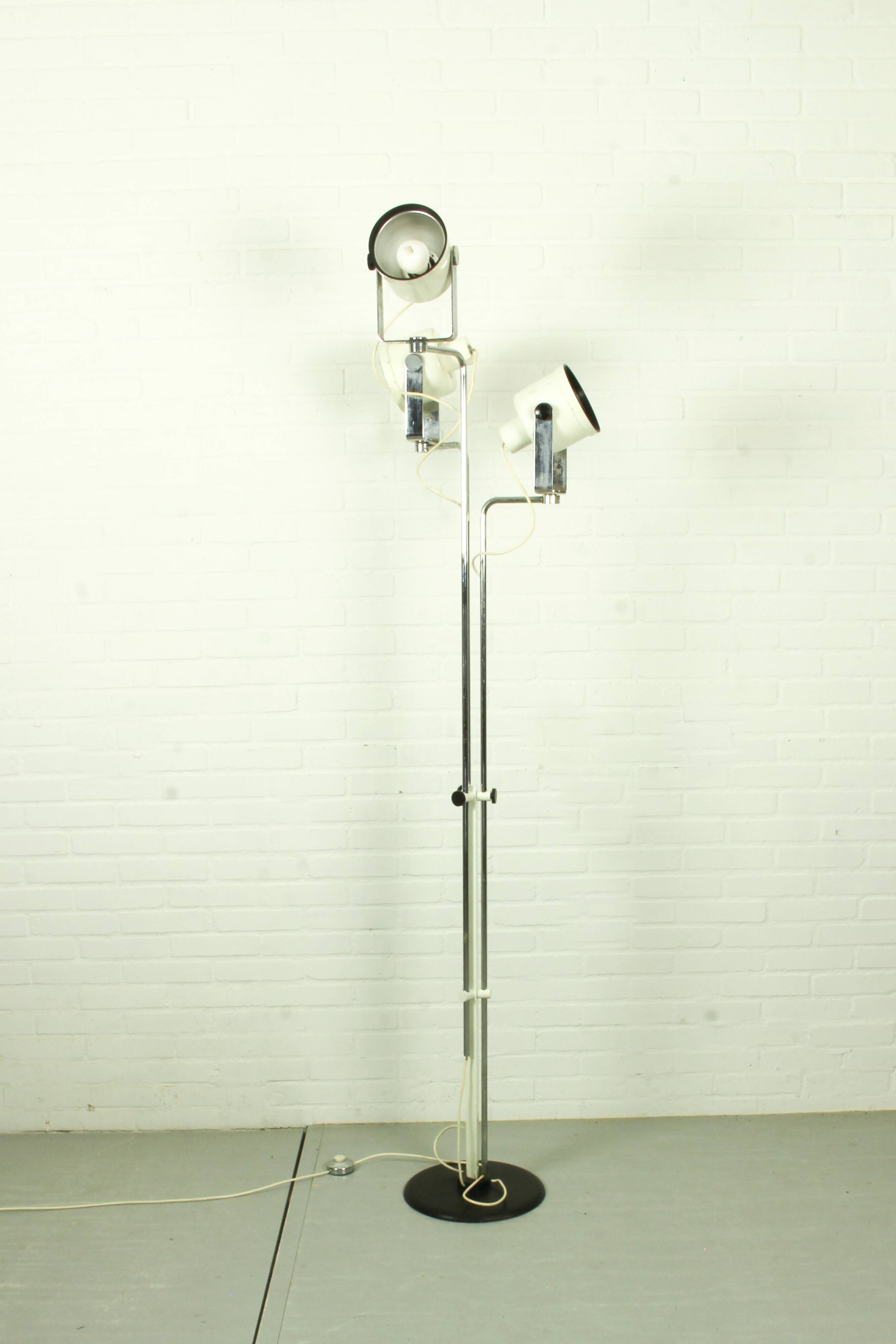 Rare Adjustable Floor Lamp by Brusasco & Torretta for Luci, Italy, 1970s