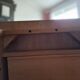 Solid oak desk, 1960s-70s