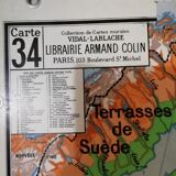 Vidal-Lablache educational wall map