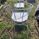 suite de 4 fauteuils de jardin en metal