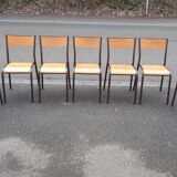 Set of 7 Mullca chairs