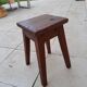 Vintage wooden stool reconstruction period 40s 50s