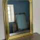 Superb antique gilded mirror in gold leaf – 82×57cm – late 19th century.