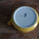 Tasses et soucoupe Saint Amand céramique jaune