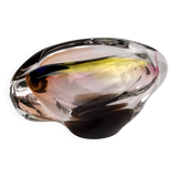 Cendrier en verre, conçu par Jozef Rozinek, Borocristal Nový Bor, Tchéquie 1970