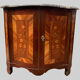 Notch has two curved doors mahogany and rosewood xviii century