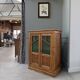 Art Deco glass-fronted oak sideboard (renovated)
