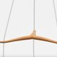 Uno & Östen Kristiansson suspended lamp Oak and glass Luxus Vittsjö Sweden 1960