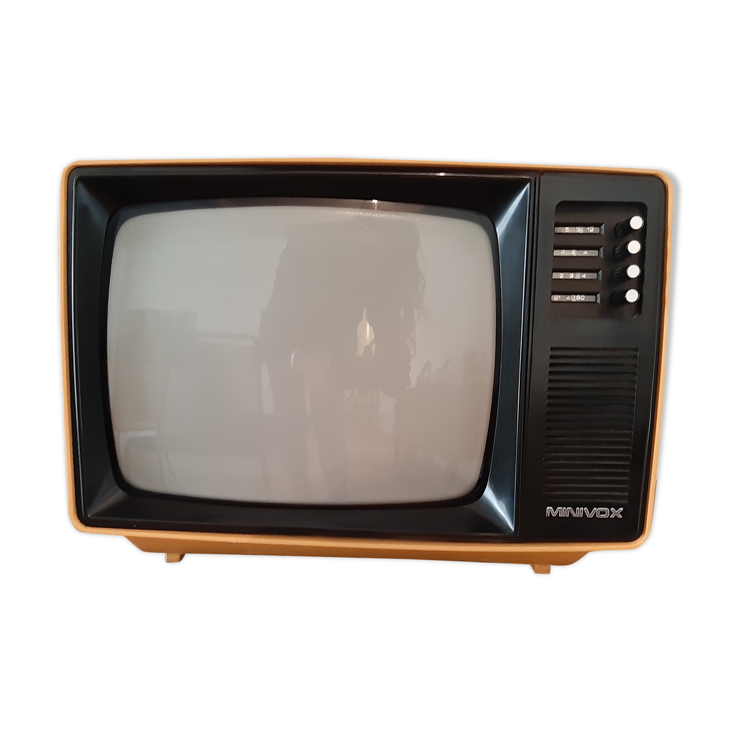Yellow minivox vintage tv