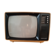 Télévision vintage minivox jaune