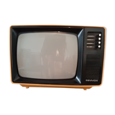 Télévision vintage minivox jaune