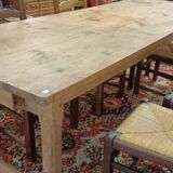 Large 19th Century Farm Table - Solid Wood - 240 cm