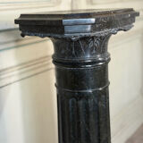 Column in green serpentine marble, circa 1880