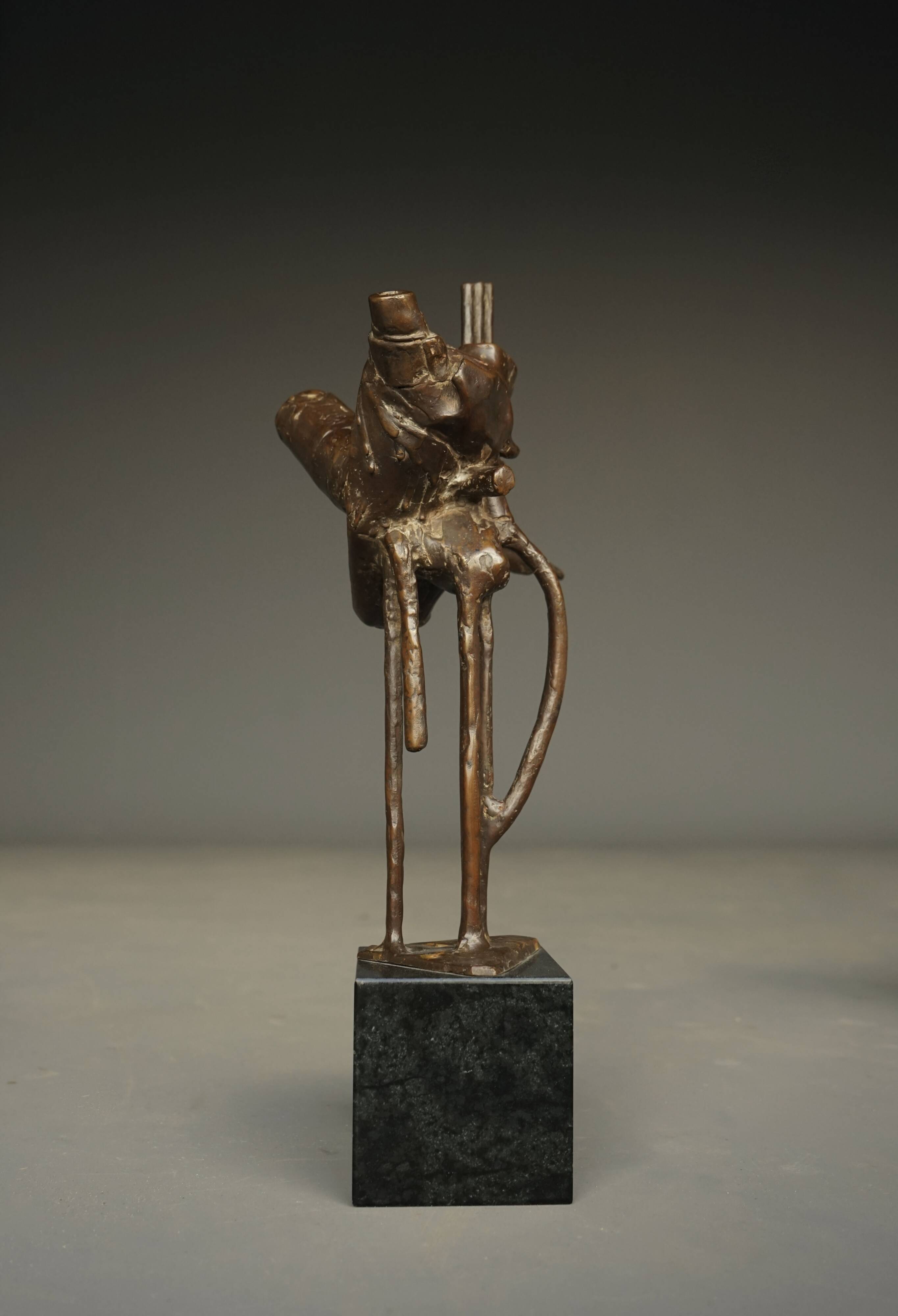 Abstract Bronze Sculpture by Jetty Homan, Netherlands, 1972